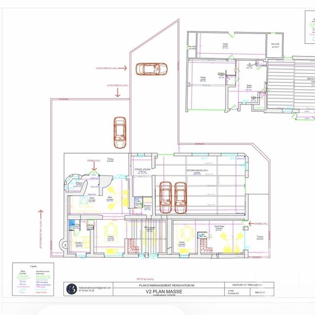 maison à vendre - 7 pièces - 185.0 m2 - TREILLIERES - 44 - PAYS-DE-LOIRE - Century 21 A.B.E.
