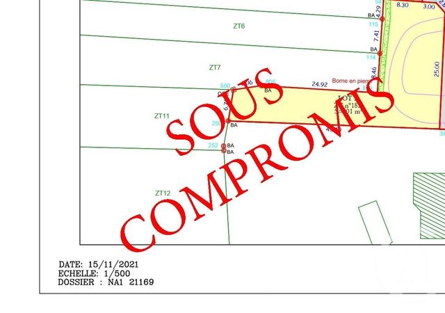 Terrain à vendre TREILLIERES