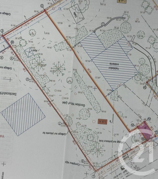terrain à vendre - 705.0 m2 - TREILLIERES - 44 - PAYS-DE-LOIRE - Century 21 A.B.E.